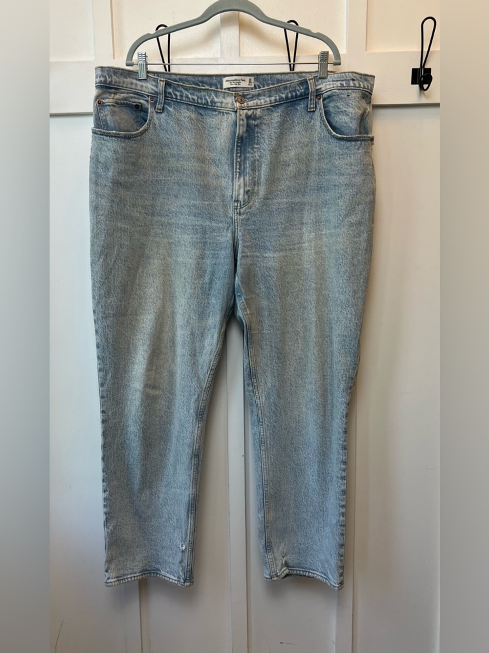 Abercrombie & Fitch The '90s Straight Ultra High Rise Plus Size 35 / 20 Reg Acid